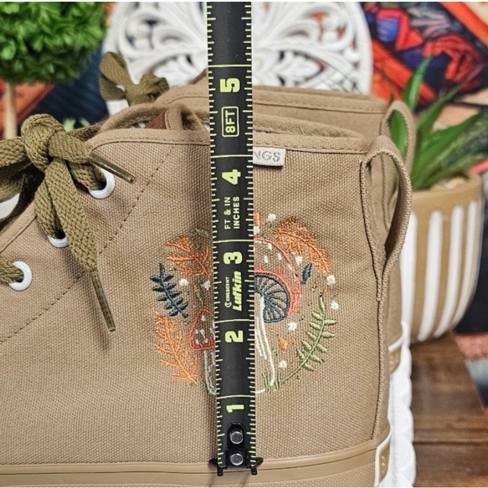 BANGS | MUSHROOM MEADOW VEGAN CANVAS HIGH-TOPS - Picture 14 of 14